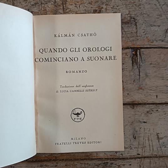 Quando gli orologi cominciano a suonare - copertina