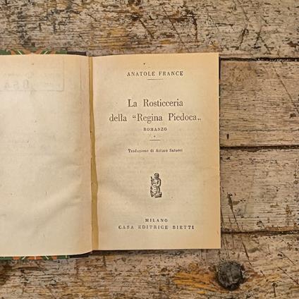 La Rosticceria della "Regina Piedoca" - Anatole France - copertina