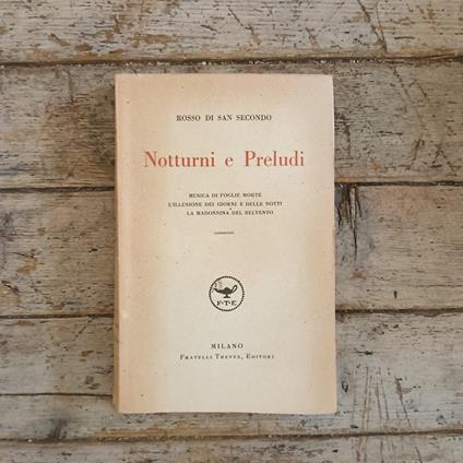 Notturni e Preludi - Piermaria Rosso di San Secondo - copertina