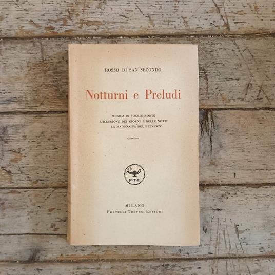 Notturni e Preludi - Piermaria Rosso di San Secondo - copertina