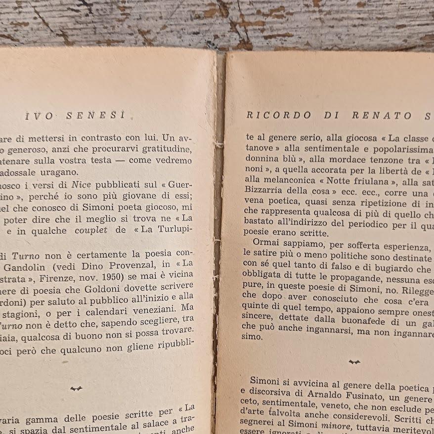 Ricordo di Renato Simoni