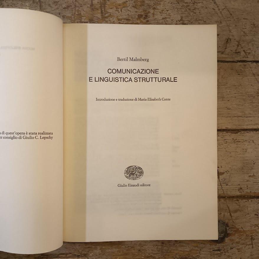 Comunicazione e linguistica strutturale