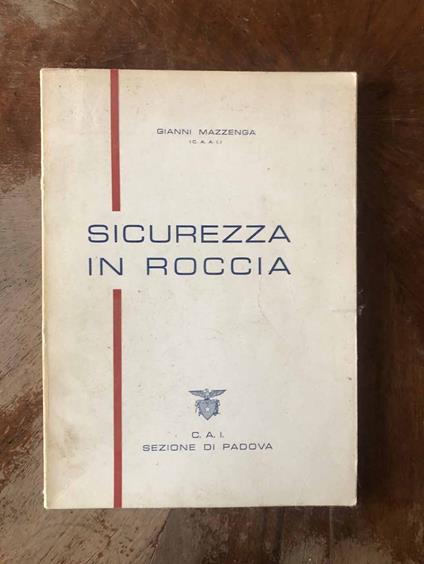Sicurezza in roccia - Gianni Mazzenga - copertina