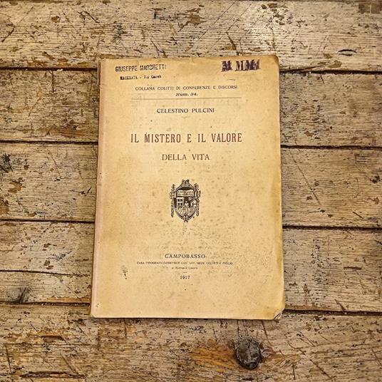 Il mistero e il valore della vita - copertina