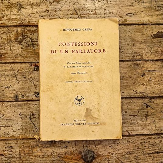 Confessioni di un parlatore - Innocenzo Cappa - copertina