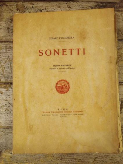 Sonetti - Cesare Pascarella - copertina