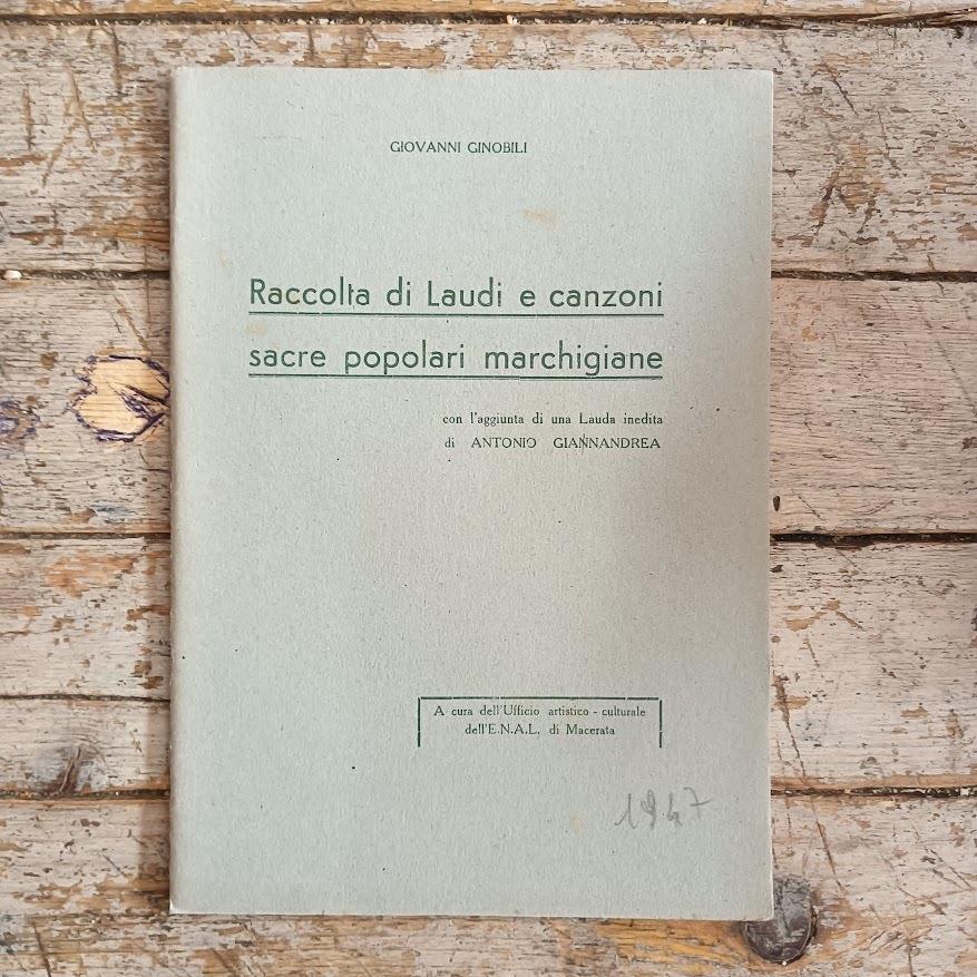 Raccolta di Laudi e canzoni sacre popolari marchigiane