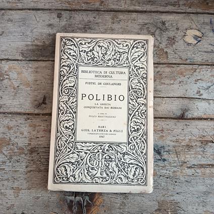 Polibio la Grecia conquistata dai Romani - Fustel de Coulanges - copertina