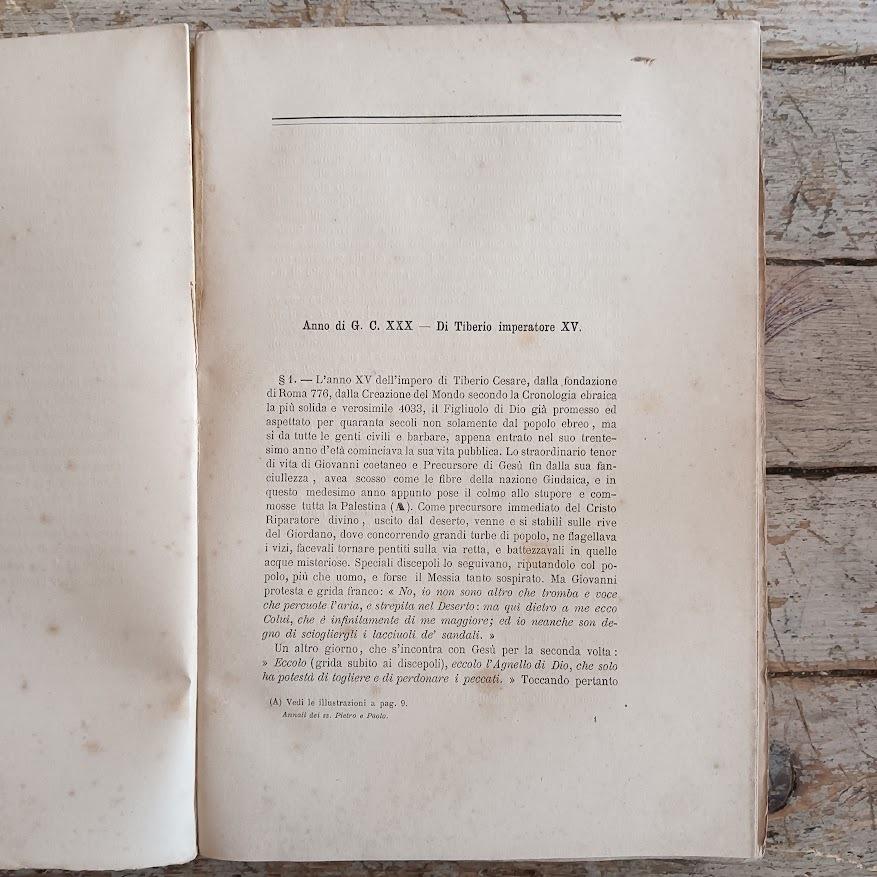 ANNALI Storico-Polemici degli ApostoliPietro e Paoloconfermati dai Monumenti antichi, cristiani, giudaicie pagani VOL.1