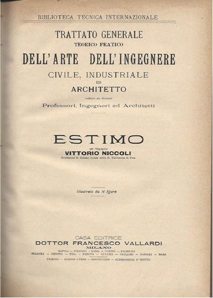 Estimo - Vittorio Niccoli - copertina