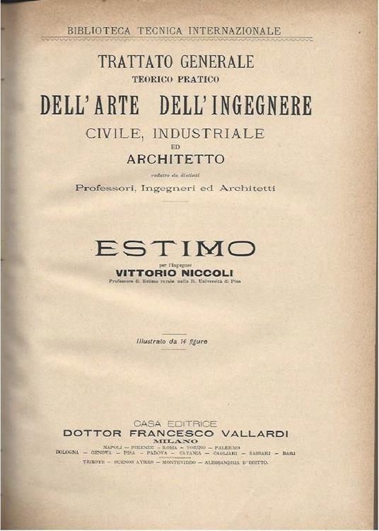 Estimo - Vittorio Niccoli - copertina