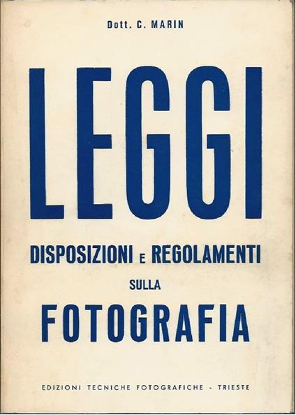 Leggi Disposizioni E Regolamenti Sulla Fotografia - copertina