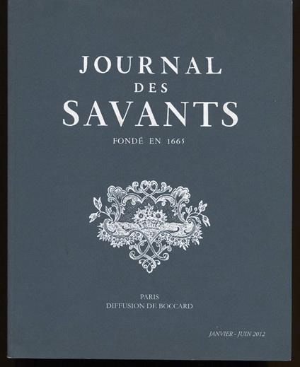 JOURNAL DES SAVANTS - Fondé en 1665 - copertina