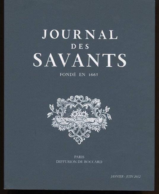 JOURNAL DES SAVANTS - Fondé en 1665 - copertina