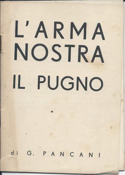 L' Arma Nostra Il Pugno - copertina