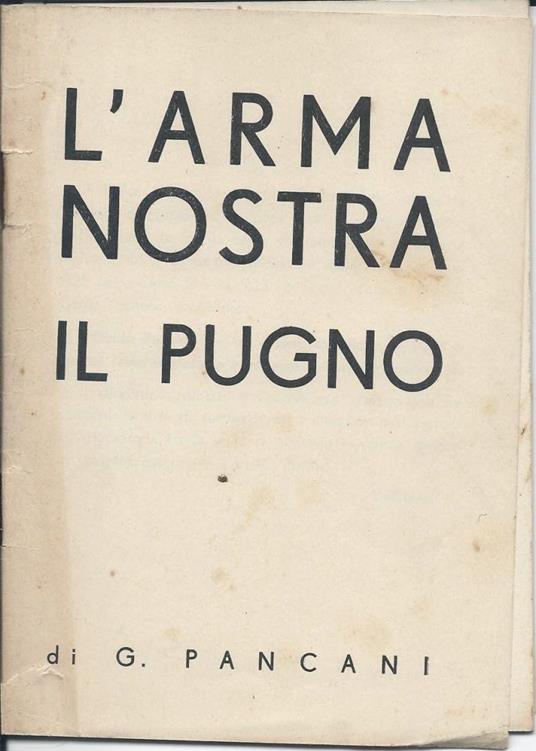 L' Arma Nostra Il Pugno - copertina