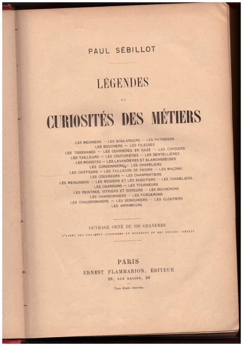 Legendes Et Curiosites Des Metiers