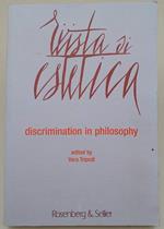 Rivista Di Estetica- Discrimination In Philosophy( 2017)