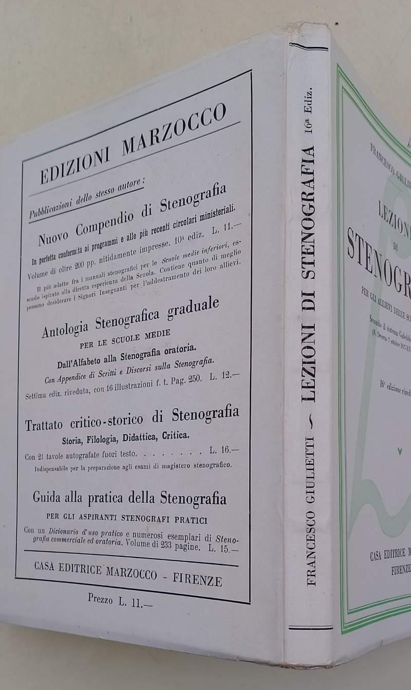 Lezioni Di Stenografia Per Gli Allievi Delle Scuole Medie(1939)