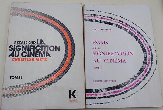 Essais sur la signification au cinema- 2 tomi - Christian Metz - copertina