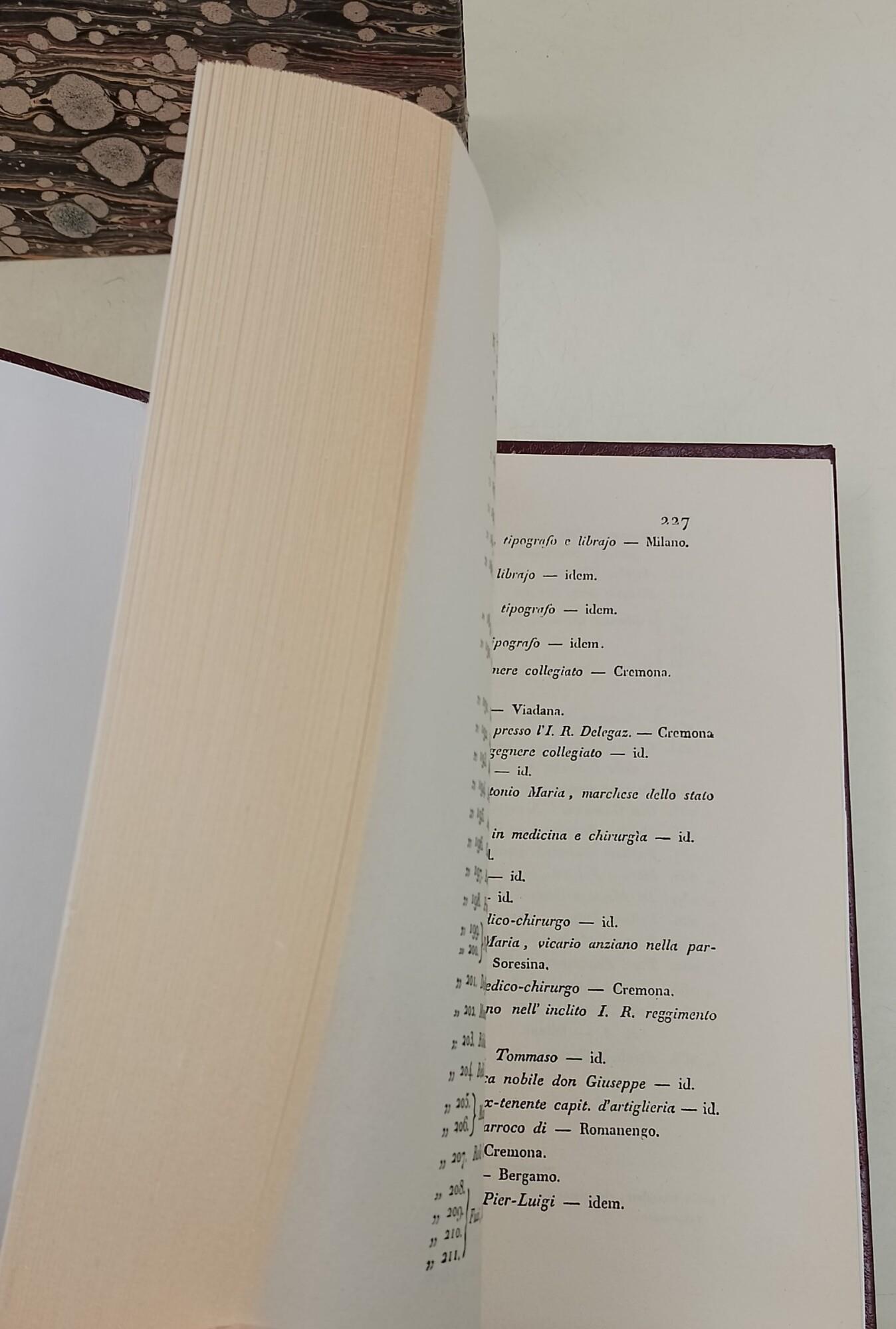 Memorie storiche della Città di Cremona- 2 voll