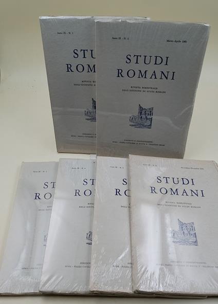 Studi Romani- Rivista bimestrale di Studi Romani-Anno IX- 6 voll.1961 - copertina