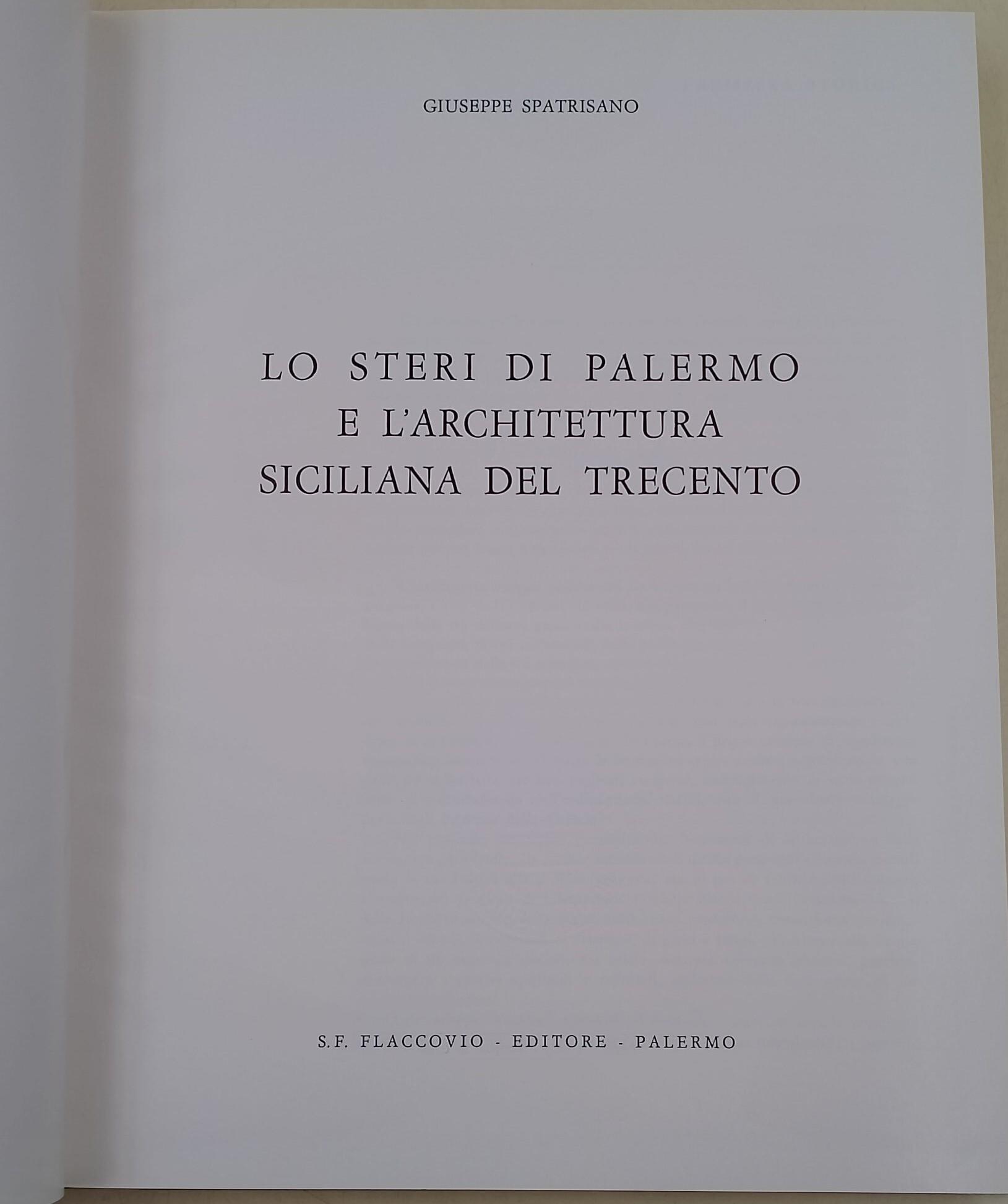 Lo Steri di Palermo e l'Architettura siciliana del Trecento