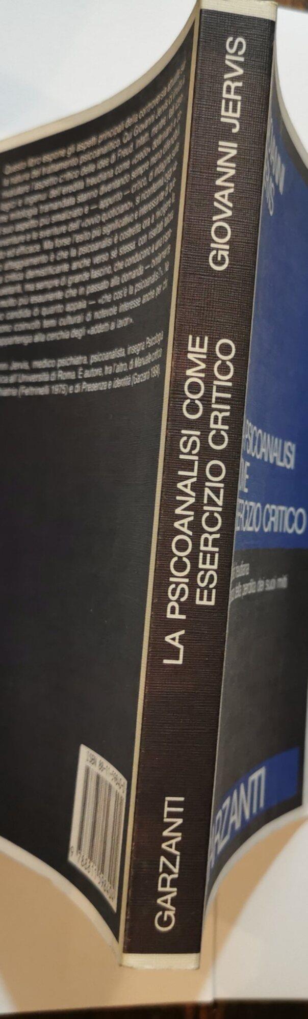 psicoanalisi come esercizio critico