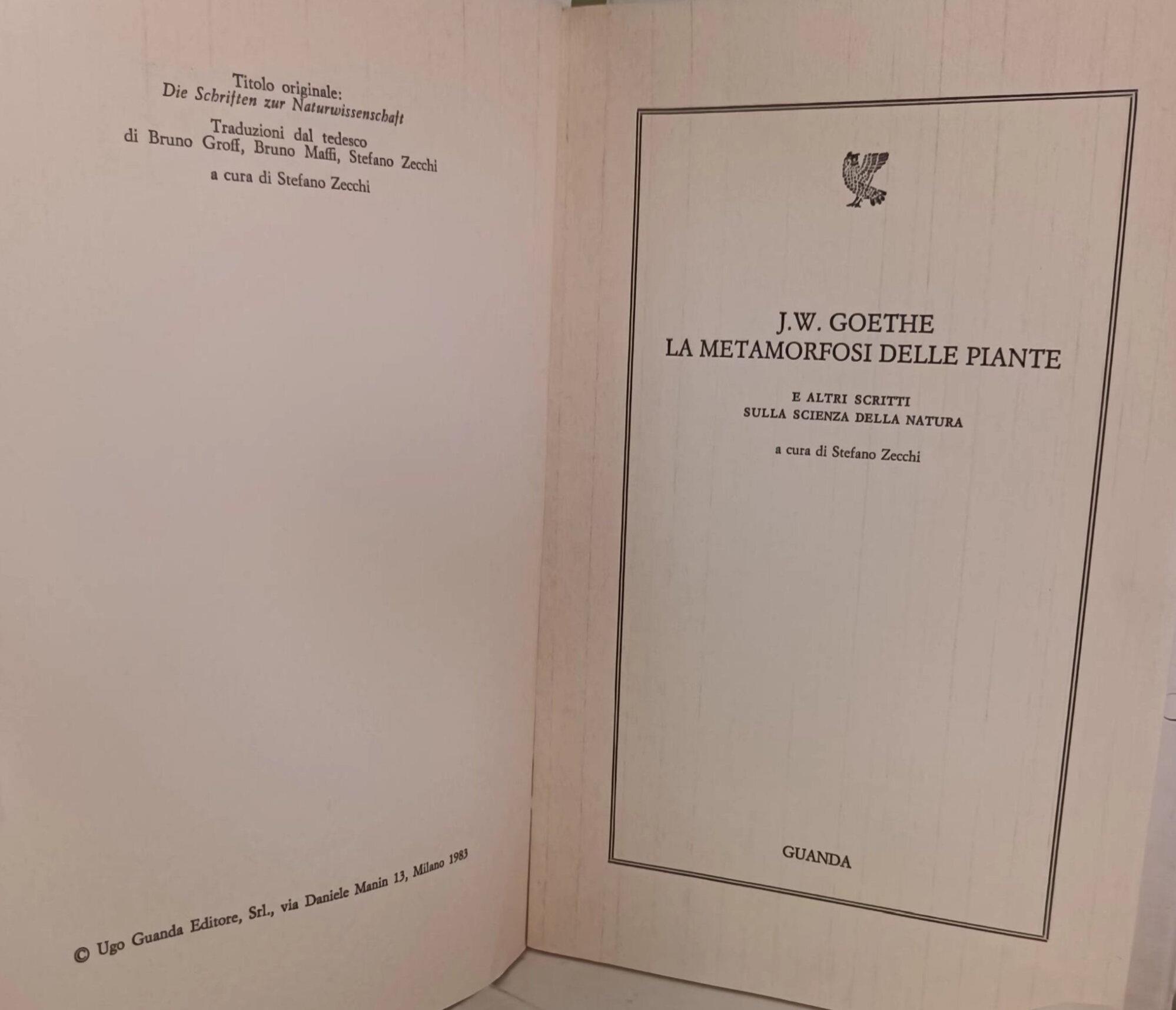 metamrfosi delle piante