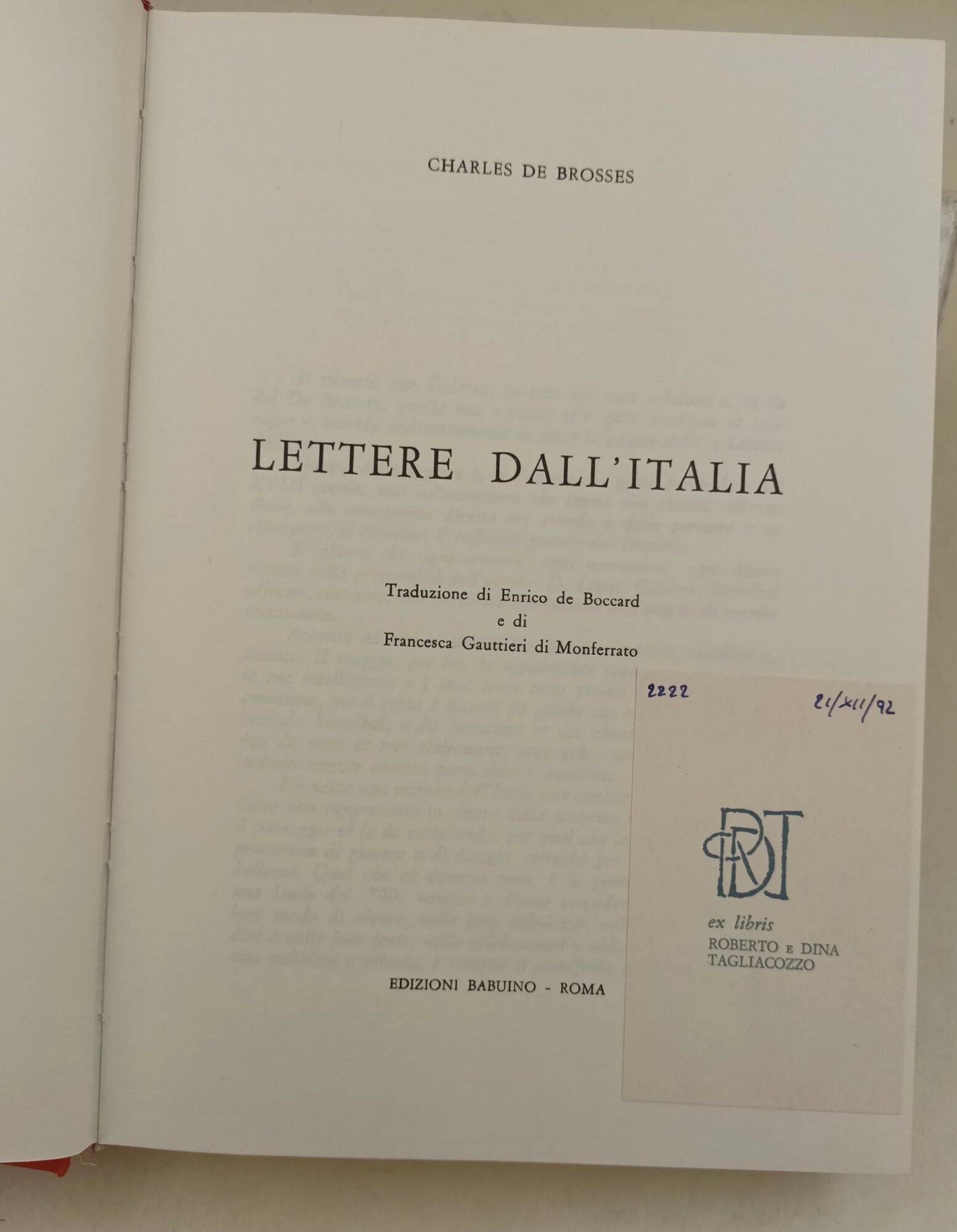 Lettere dall'Italia