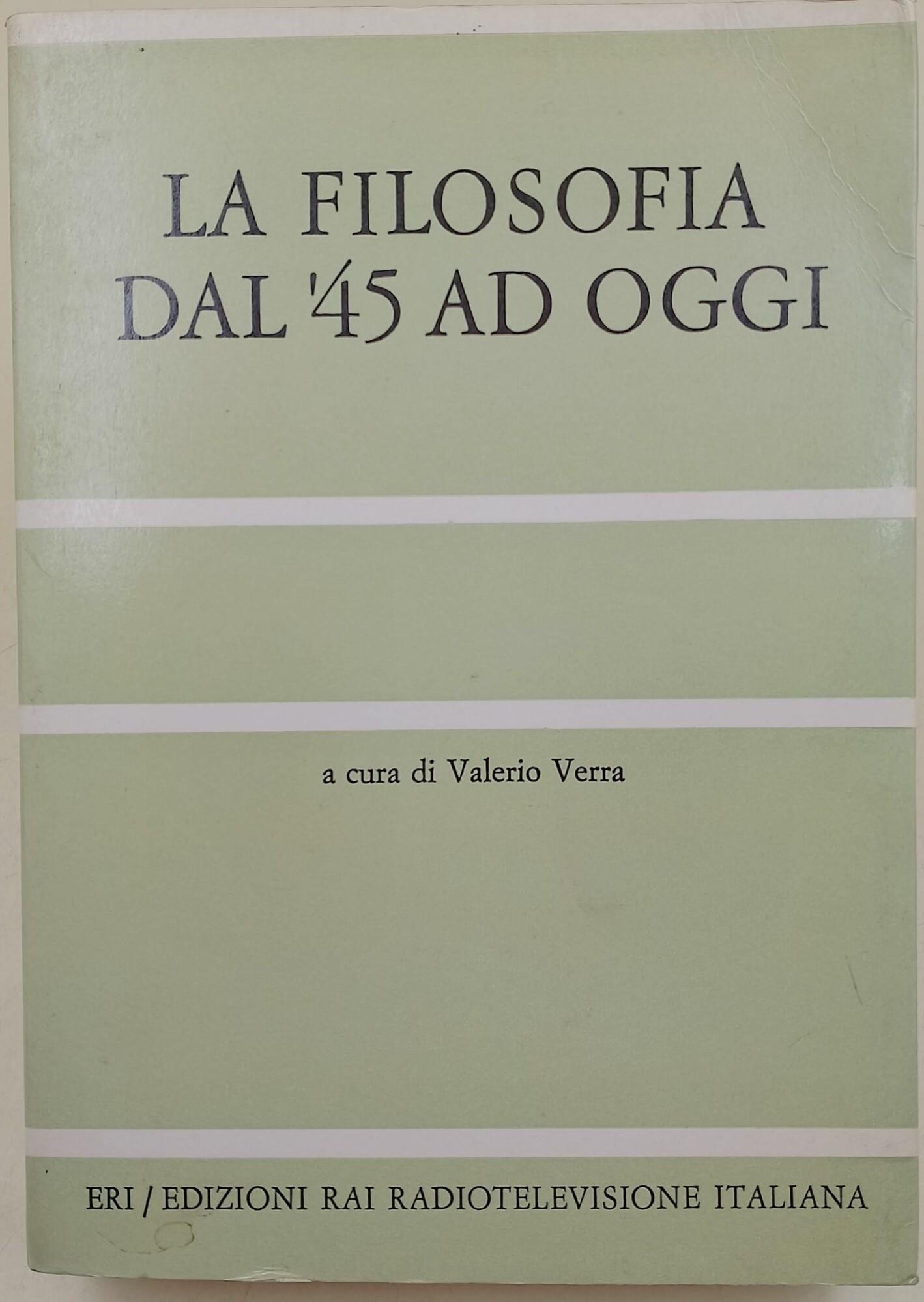 filosofia dal '45 ad oggi
