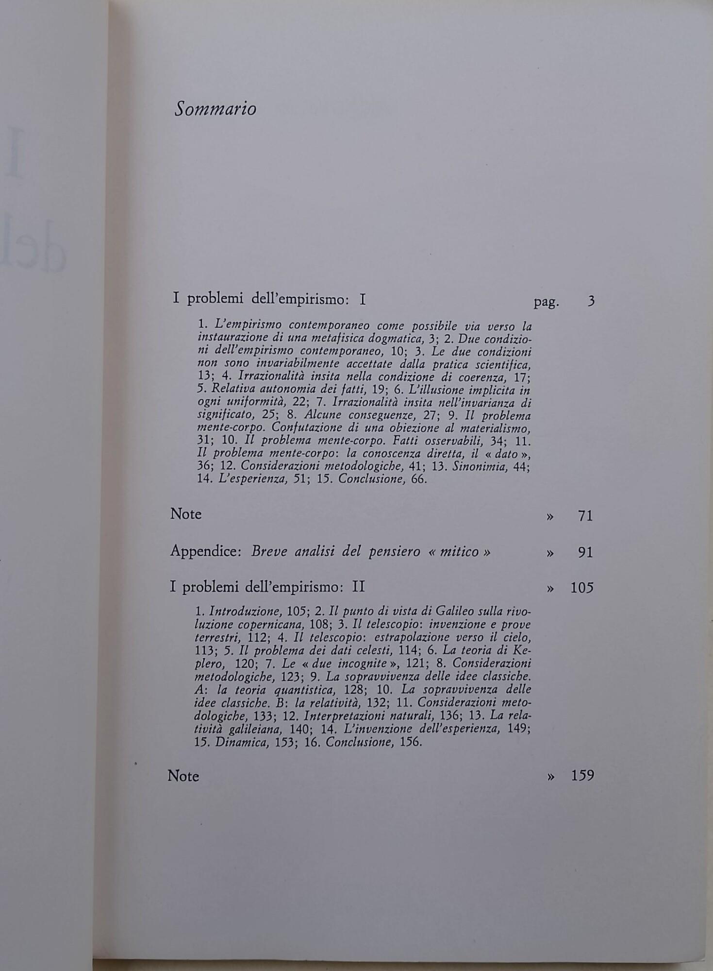 I problemi dell'empirismo