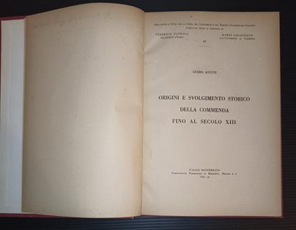 Origini e svolgimento storico della commedia fino al secolo XIII - Guido Astuti - copertina
