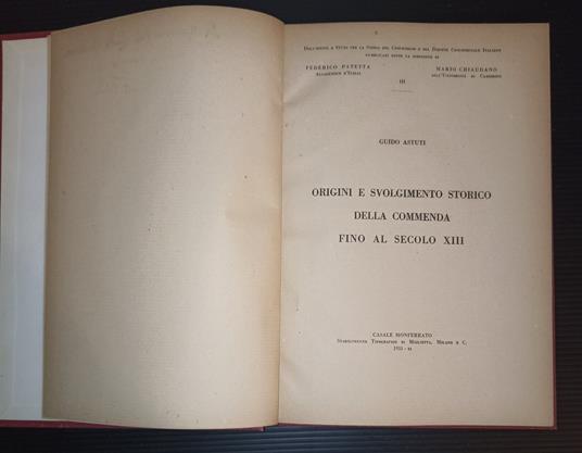 Origini e svolgimento storico della commedia fino al secolo XIII - Guido Astuti - copertina