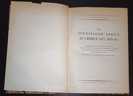 La spedizione sarda in Crimea nel 1855 - 56 - copertina
