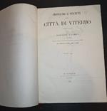 Cronache e statuti della città di Viterbo-volume unico