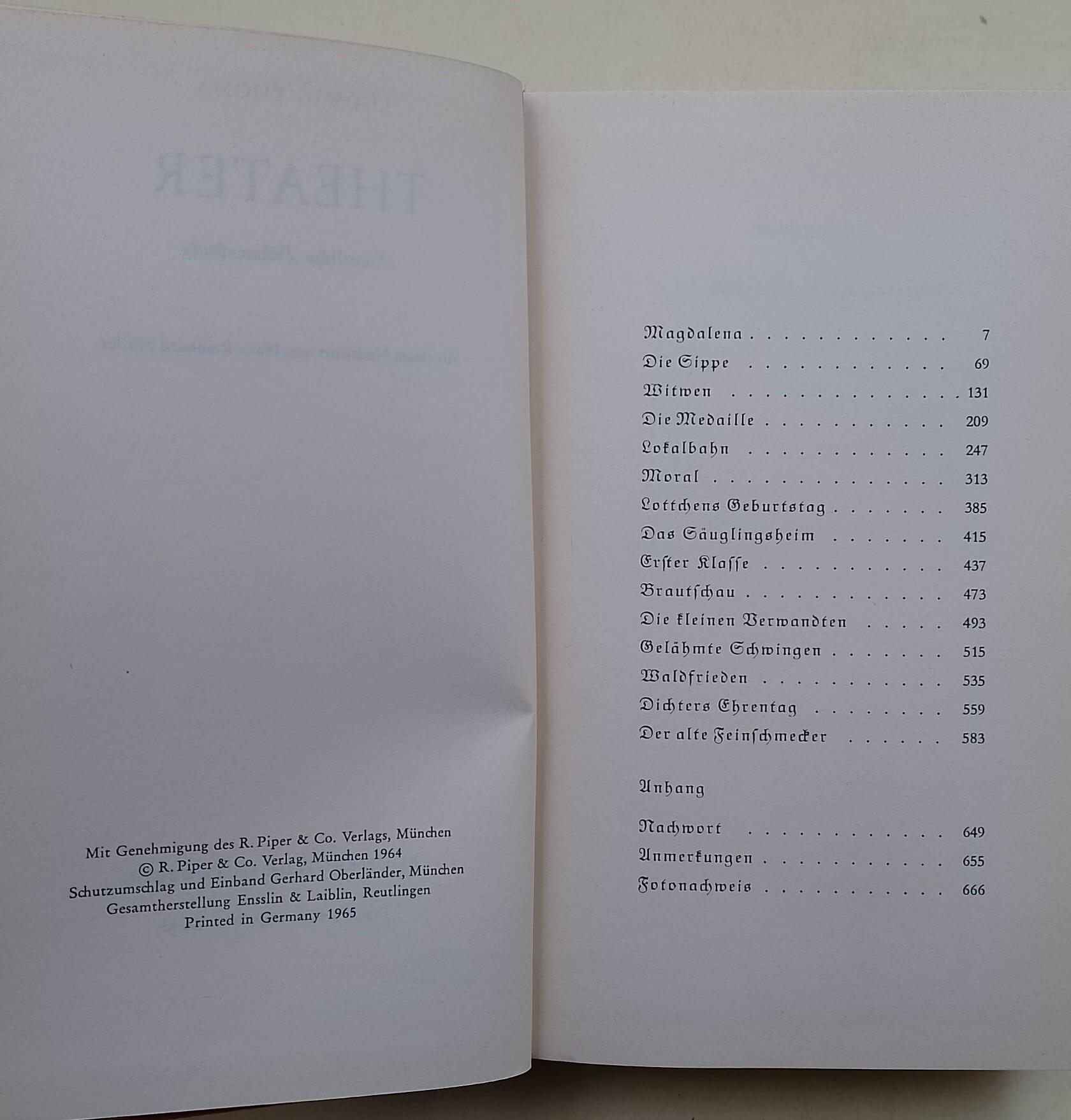 Theater-Samtliche Buhnenstucke