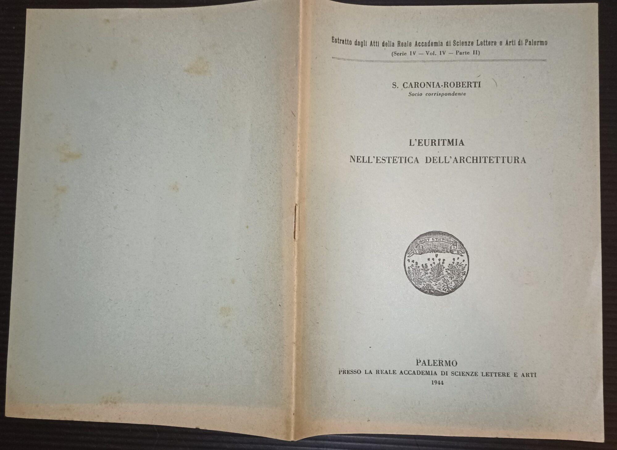 L' euritmia nell'estetica dell'architettura