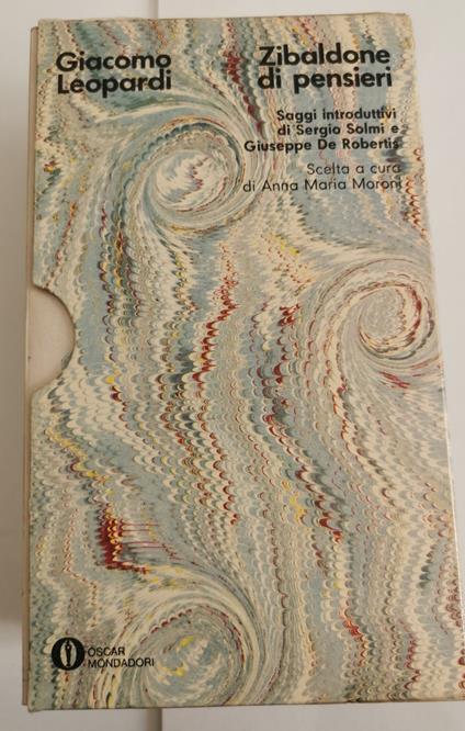 Lo zibaldone di pensieri-2 voll - Giacomo Leopardi - copertina