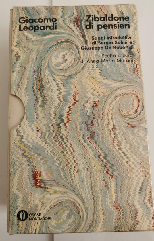 Lo zibaldone di pensieri-2 voll - Giacomo Leopardi - copertina