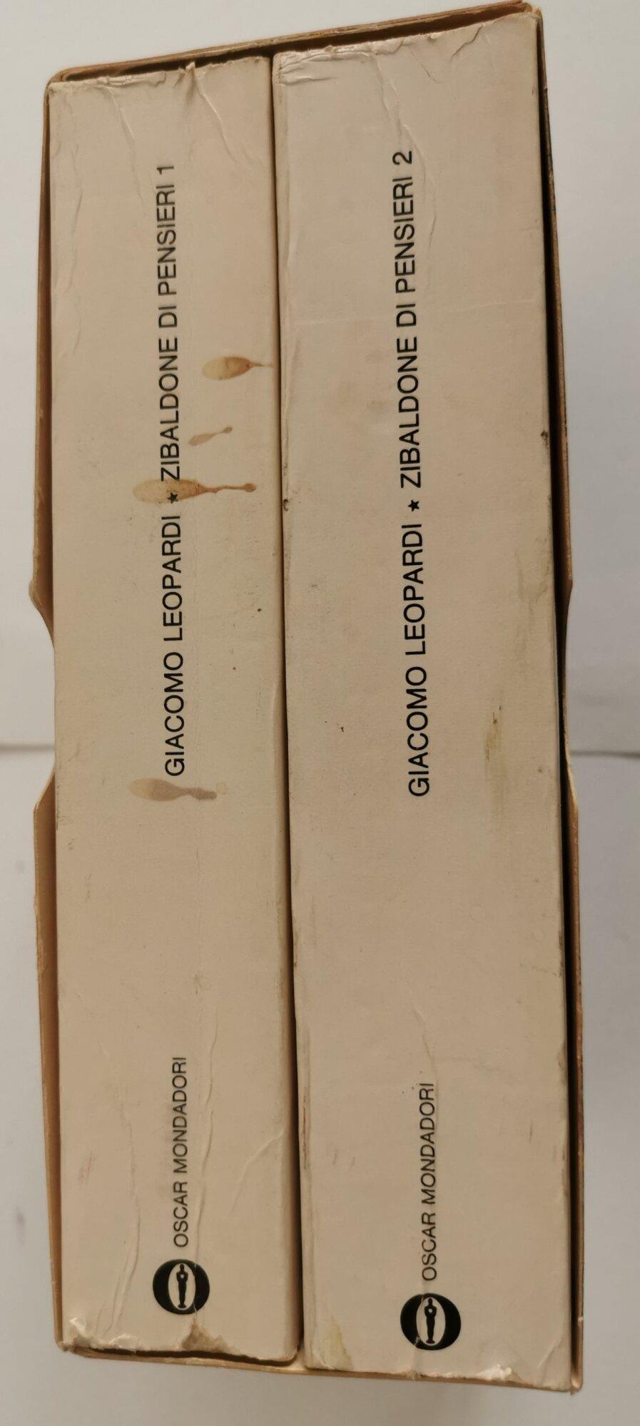 Lo zibaldone di pensieri-2 voll