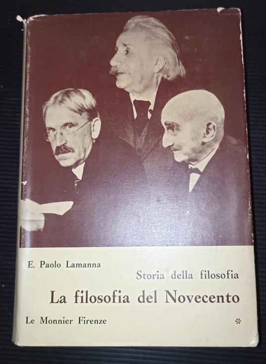 La filosofia del Novecento - Paolo E. Lamanna - copertina