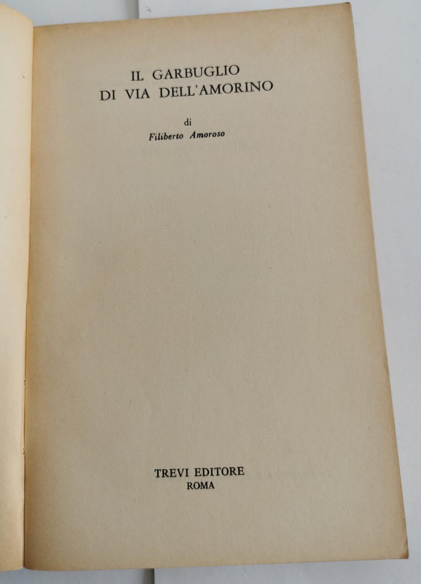 Il garbuglio di Via dell'Amorino