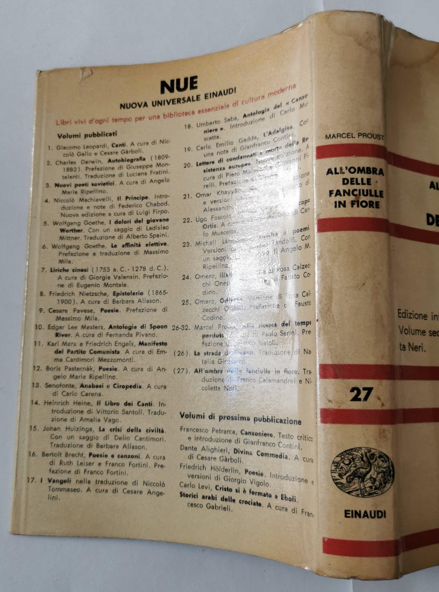 Alla ricerca del tempo perduto - all'ombra delle fanciulle in fiore