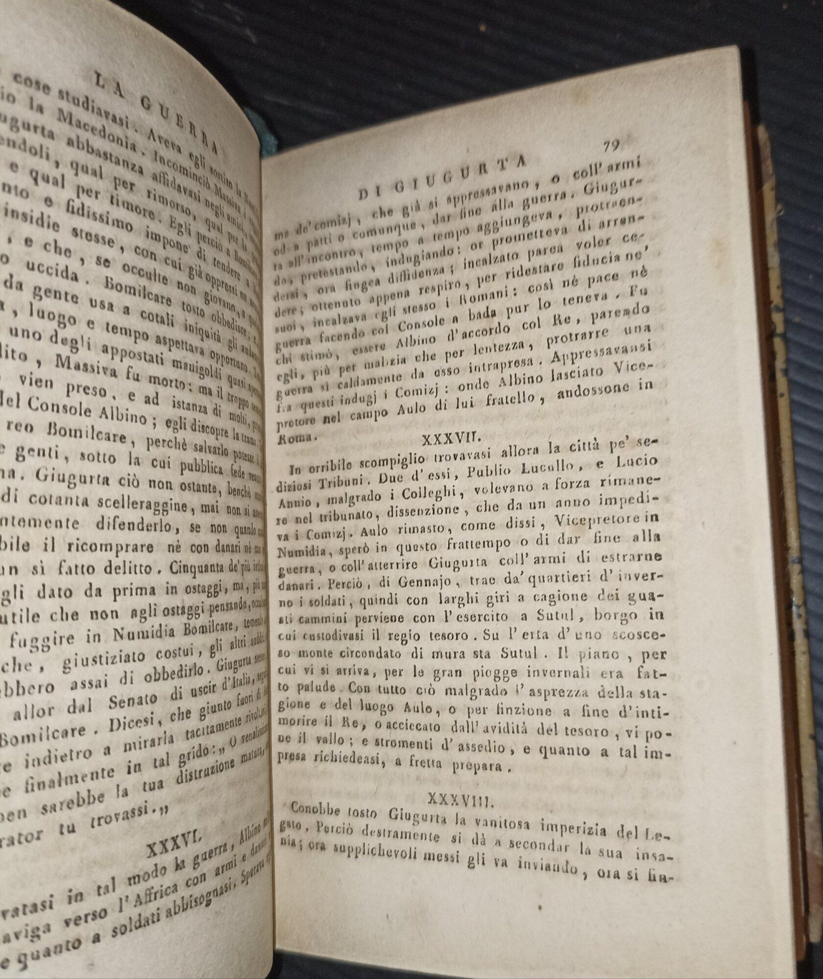 La guerra di Catilina e la guerra di Giugurta tradotte da Vittorio Alfieri e il panegirico di Plinio A Trajano delle stesso autore/Il Misogallo- 2 voll. in uno