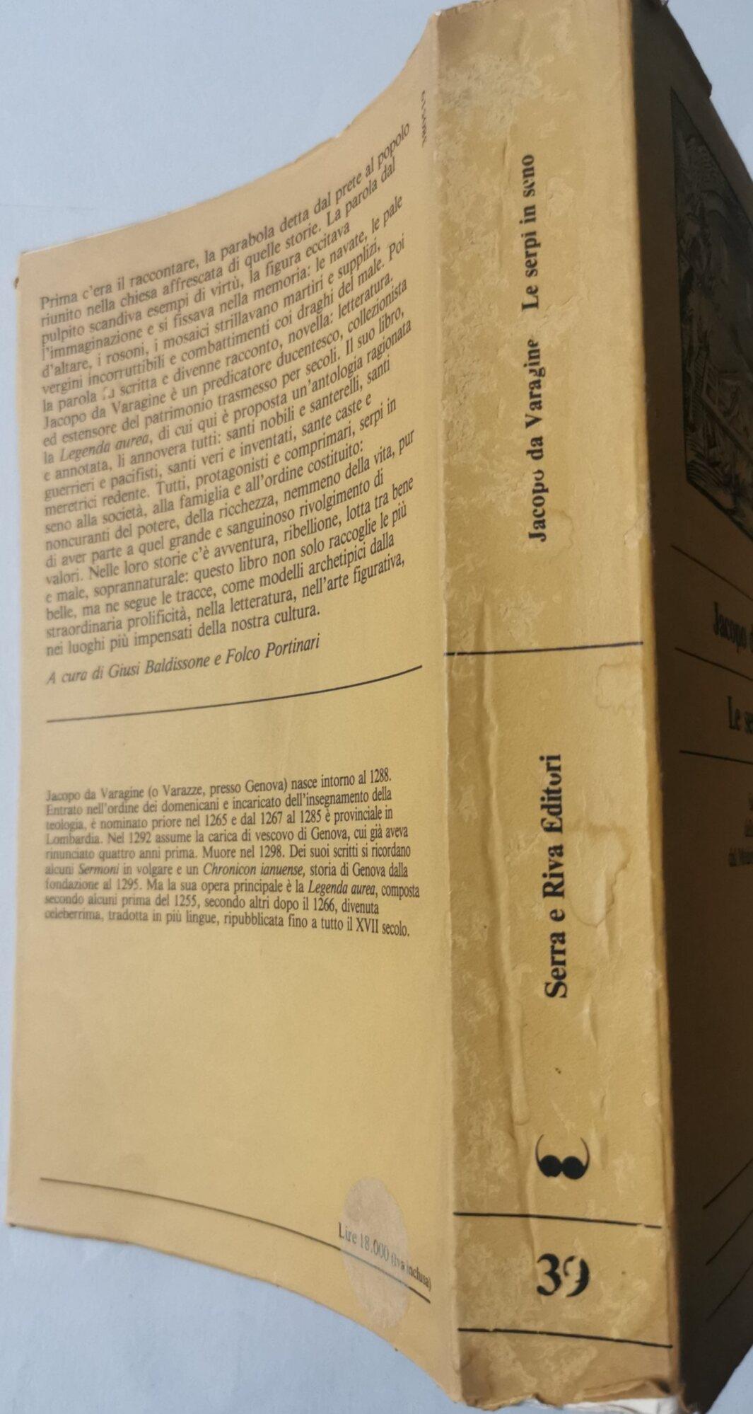 Le serpi in seno - Santi e birbanti della Legenda Aurea dal Medioevo alla Controriforma
