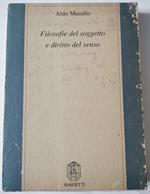 Filosofia del soggetto e diritto del senso