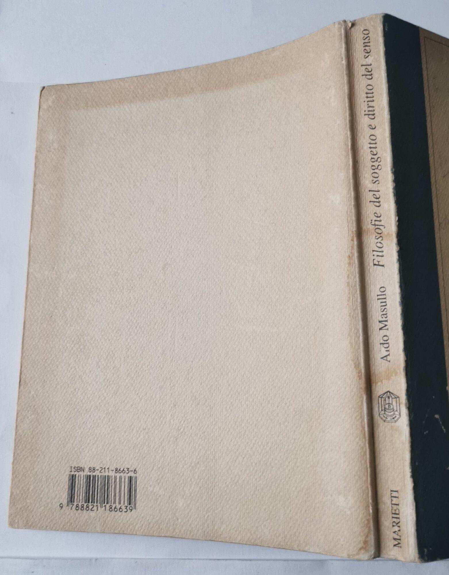 Filosofia del soggetto e diritto del senso