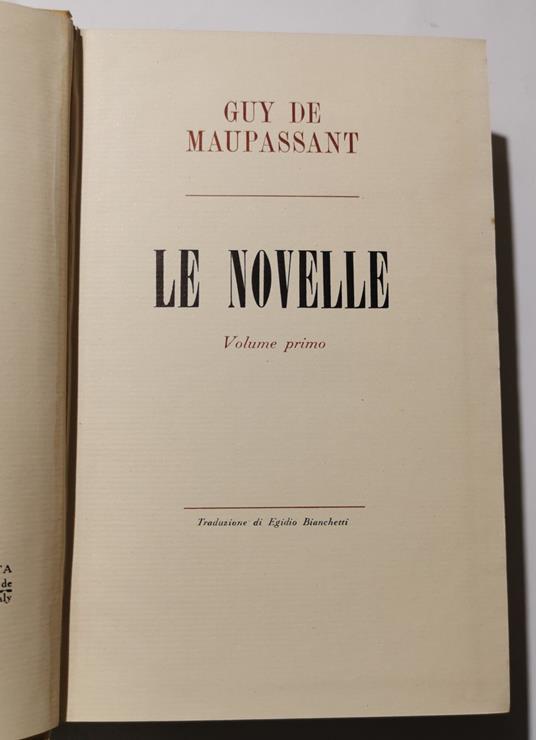 Le novelle 2 Voll - Guy de Maupassant - copertina
