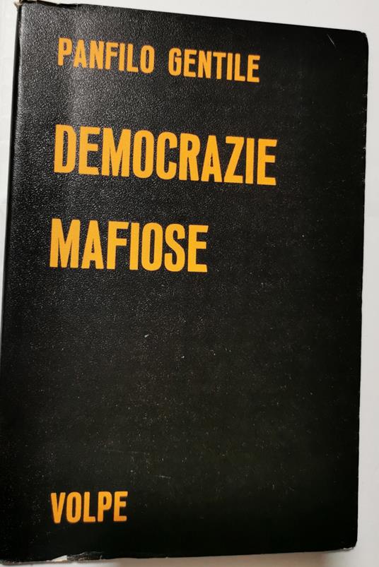 Democrazie mafiose - Panfilo Gentile - copertina